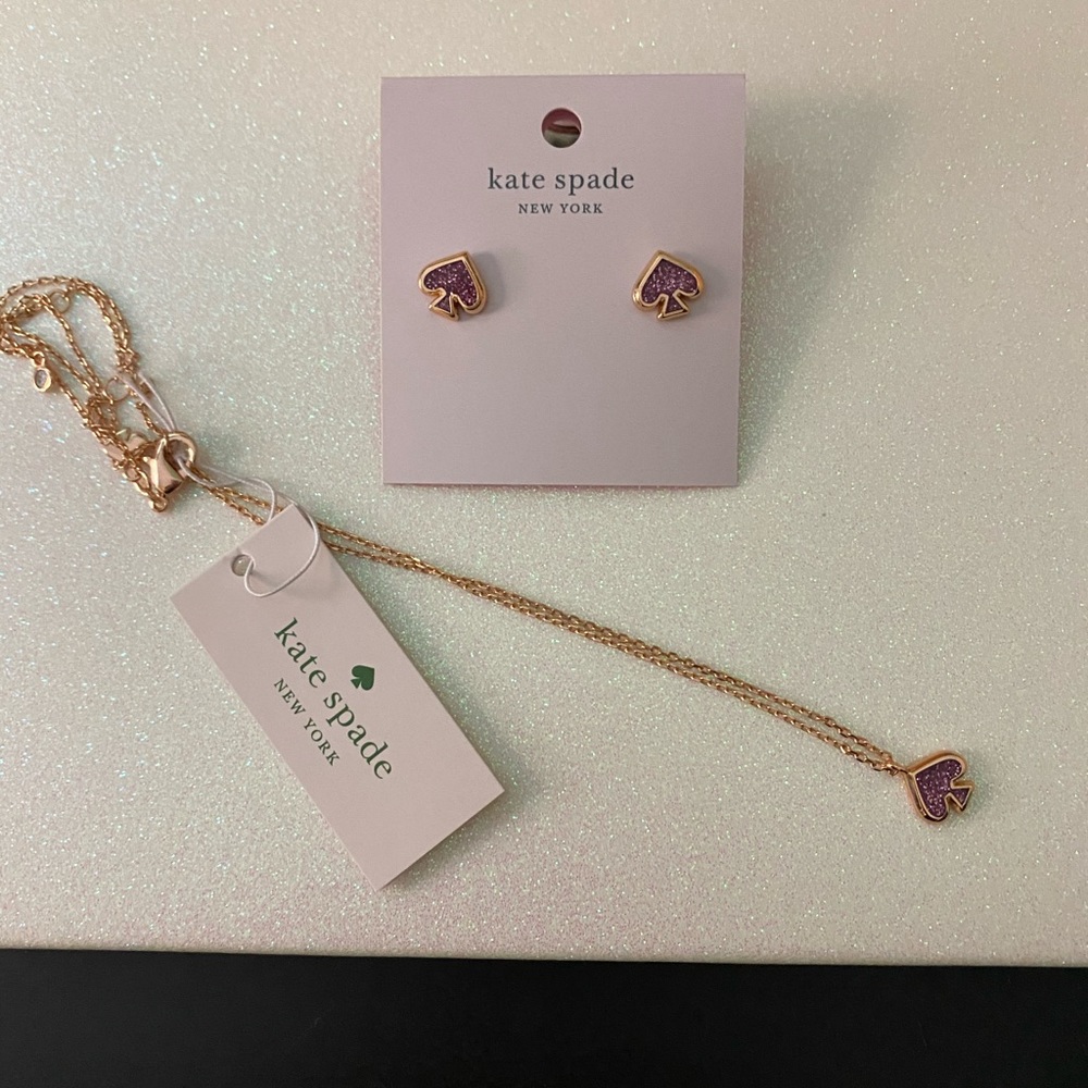 Kate spade earrings and necklace